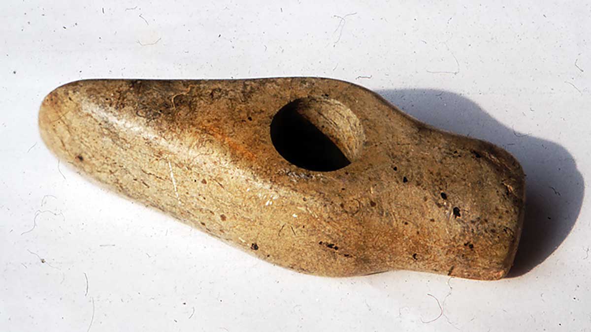 Steinbeil gefunden in Naas 1980